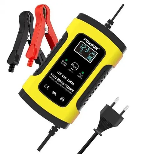 Автомобільний зарядний пристрій для акумулятора Foxsur 12V 5A - фото 3