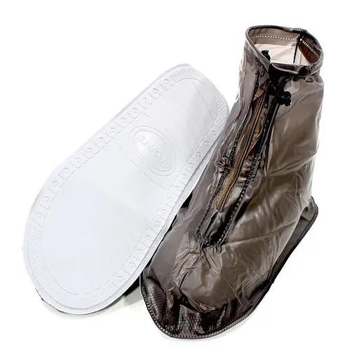 Бахилы на обувь ПВХ от воды и грязи Lesko SB-101 2XL 43-44 Black (15044)