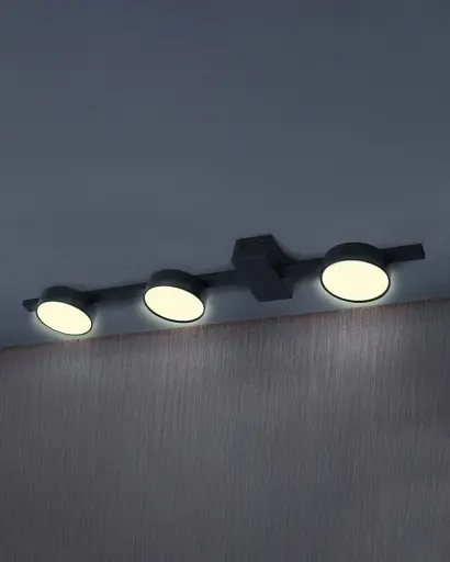 Світильник стельовий Goldlux 326263 Joy GX53 3x10W 4000K 660Lm IP20 Чорний - фото 3