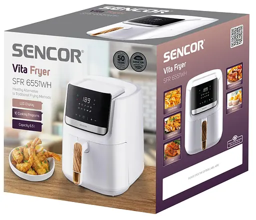 Мультипечь SENCOR SFR 6551WH (аэрофритюрница) - фото 6