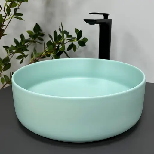 Умивальник VBI Prato turkus накладний VBI-011405, Зелений - фото 3