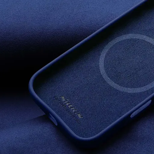 Чохол Silicone Nillkin LensWing Prop Magnetic для Apple iPhone 16 Pro 6.3 Синій/Blue - фото 6