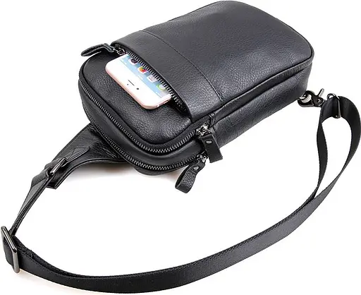 Чоловіча шкіряна сумка Vintage 14,5х24х6,5 см sum0012411 - фото 4