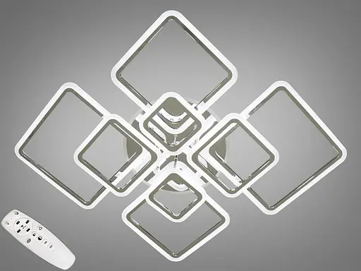 Світлодіодна люстра в стилі хай тек, 235W, хром - фото 1