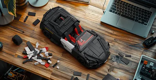 Конструктор Nifeliz Поліцейський автомобіль Chevrolet Corvette Florida Highway Patrol (NF10288) - фото 7