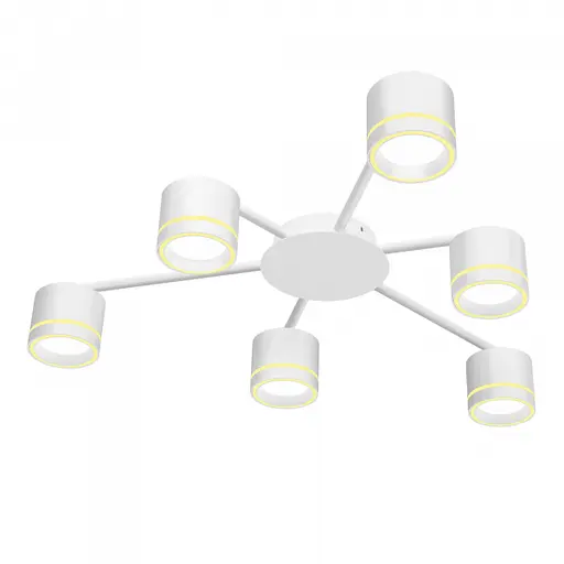 Світильник Videx під лампу 6xGX53 накладний білий VL-SPF21B-WP - фото 2