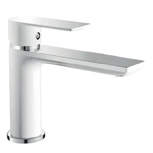 Змішувач для умивальника Haiba Alex 001 Long white/chrome HB9563 Білий матовий - фото 1