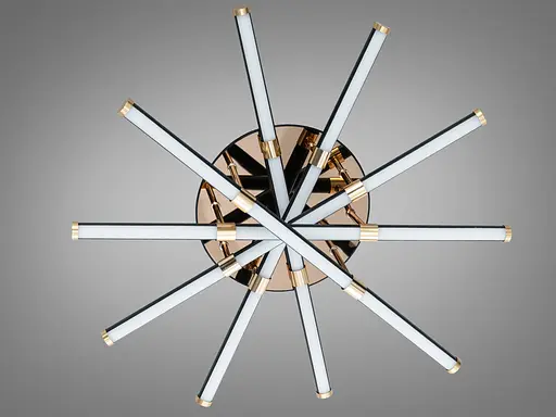 LED стельова люстра Romin чорна 70 Вт до 12 м² - фото 4