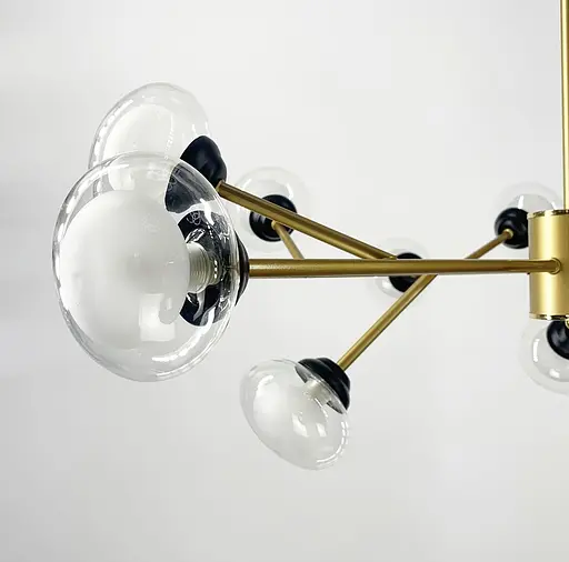 Люстра в стилі Contemporary у золотистому кольорі на 15 плафонів | Арт. 9101/15 GD | Line F - фото 2