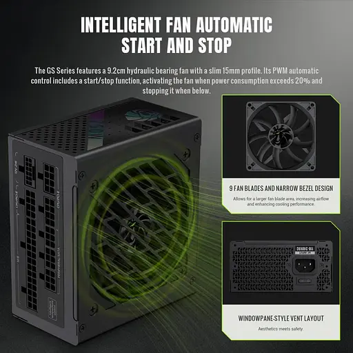 Блок питания GameMax GS 750G V25 750W SFX 80+ Gold (GS 750G V25) - фото 8