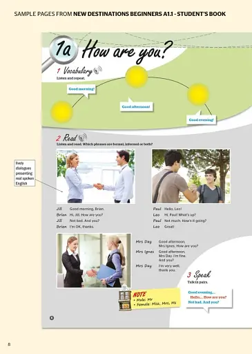 New Destinations Beginners A1.1 Student's Book with Culture Time for Ukraine - фото 4