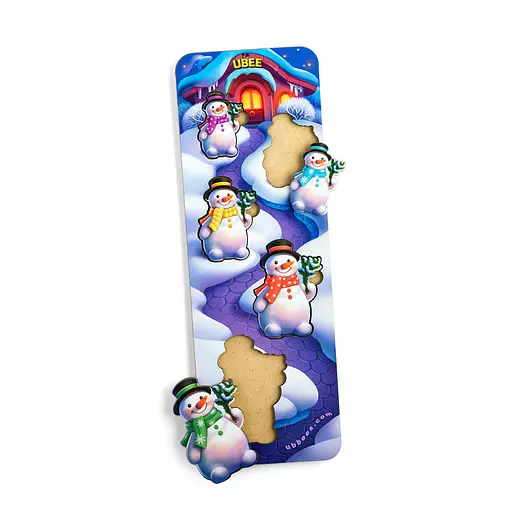 Розвиваючий пазл-вкладиш Сніговики (ПСД227) PSD227 більше-менше