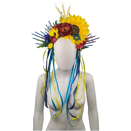 Обруч жовто-блакитний Стефанія - фото 1