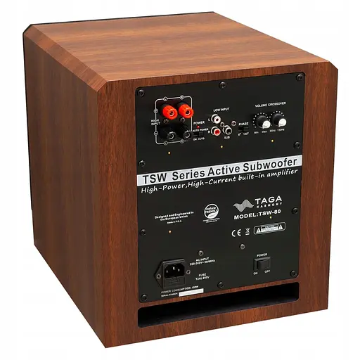 Сабвуфер TAGA Harmony TSW80 Walnut - фото 3