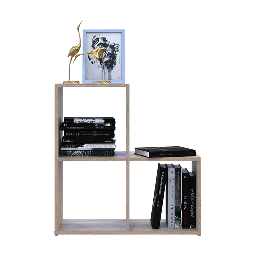 Стеллаж Doros Степь 2х2 Дуб сонома открытый 69х28.8х71.4 (41516155) - фото 4