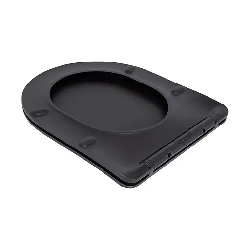 Унитаз подвесной Qtap Robin New Ultra Quiet с сиденьем с сиденьем Soft-Close Black matt QT13332381АSMB, Черный матовый - фото 9