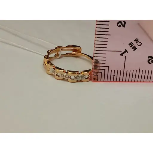 Золоті сережки Столична Ювелірна Фабрика з фіанітами. 111014 - фото 6