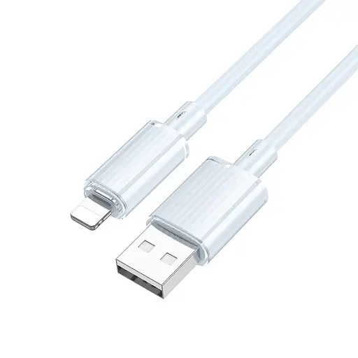 Дата кабель Borofone BX112 Lemon USB to Lightning 2.4A (1m) Blue - фото 2