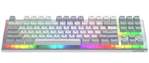 Клавіатура HATOR Gravity TKL Orange ENG White (HTK561) - фото 2
