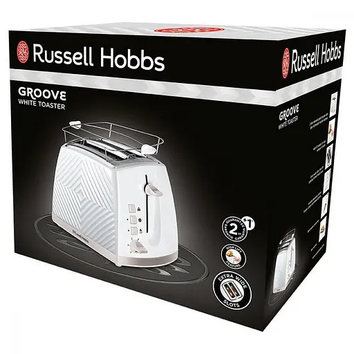 Тостер Russell Hobbs Groove White 26391-56 - фото 3