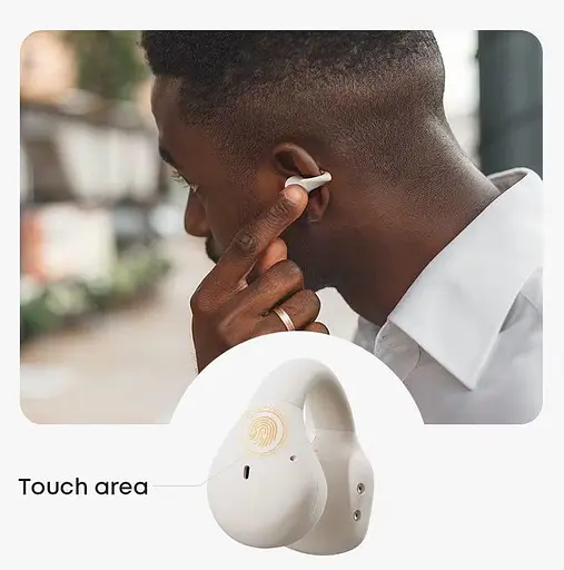 Бездротові кісткові навушники-кліпси Langsdom ClipBuds R2 з спрямованим звуком і Bluetooth 5.4 - фото 7