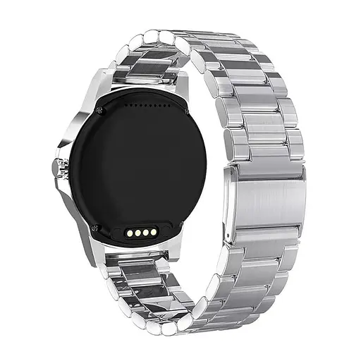 Комплект Tamister для годинника Amazfit GTR4 сріблястий (чохол + ремінець Rolex design 22 мм) - фото 8