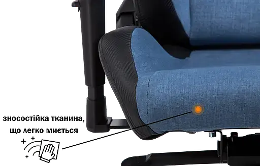 Геймерське крісло GT Racer чорне зі світло-синім (X-8005 Light Blue/Black) - фото 9