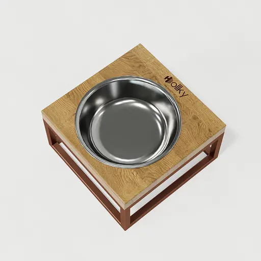 Hollky Base Solo S — миска на підставці для котів і маленьких собак (1 × 0,45 л) - фото 5