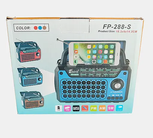 Радіоприймач на сонячній батареї FP-288-S із ліхтарем - фото 4