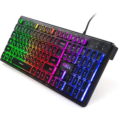 Клавіатура Vinga KB410 USB Black (KB410 Black) - фото 2