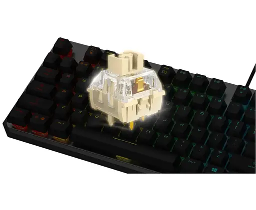 Клавиатура механическая MSI Strike600 Silent Kailh Midnight Pro Tactile Switchets RGB Black/Grey - фото 4