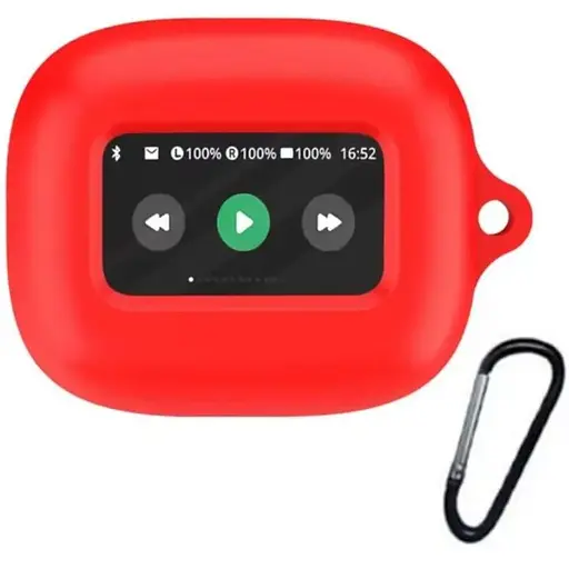 Чохол-накладка DK для JBL Live Flex 3 | Silicone Candy Friendly з карабіном (red)