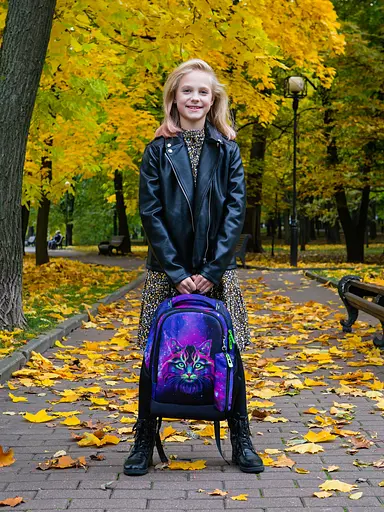 Школьный подростковый рюкзак фиолетовый для девочки Winner / SkyNamе 57-26 для старшеклассников - фото 11