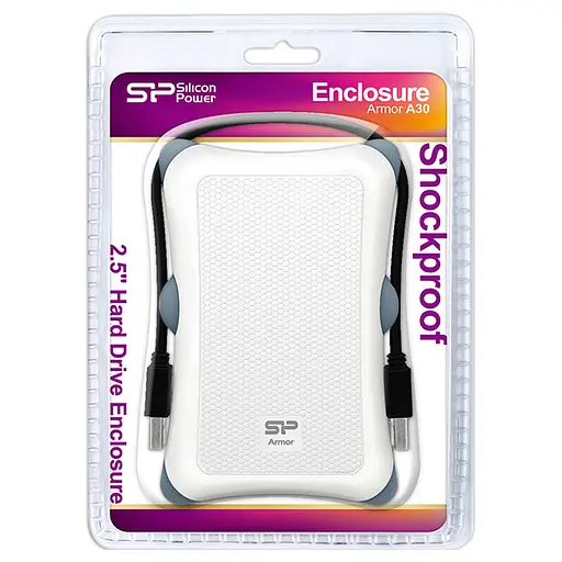 Внешний карман Silicon Power 2.5" Armor A30 White USB3.0 (SP000HSPHDA30S3W) - фото 3