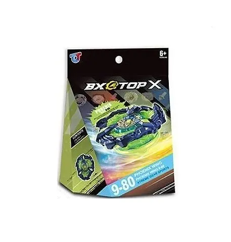 Бейблейд 9-80 B, запускалка, юла с металлическими накладками, в коробке (6990222246062) - фото 1