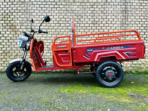 Вантажний електроскутер-самоскид триколісний CROSSER Cargo 12" (800W 60V, 32Ah) Червоний - фото 6