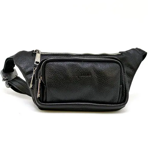 Кожаная мужская сумка на пояс TARWA 14х29х5 см sum0025965 - фото 2