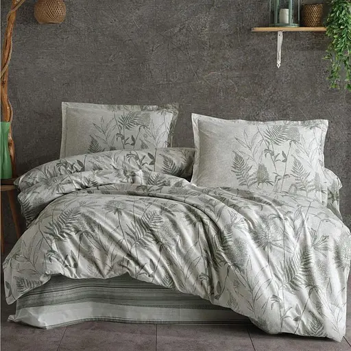 Постільна білизна Tuva V1 Yesil Ранфорс Clasy pbe0052051 - фото 1