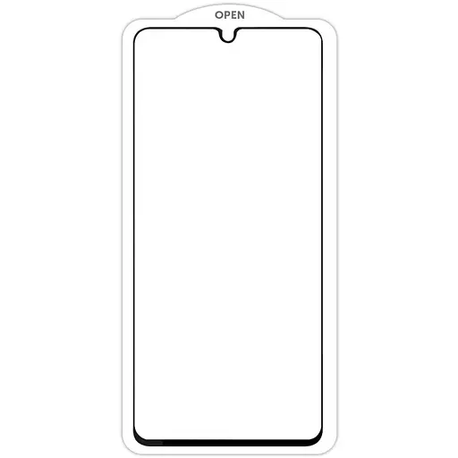 Защитное стекло SKLO 5D (тех.пак) для Oppo A17/A17k/A18/A38 Черный/Белая подкладка