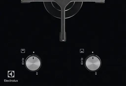 Варильна поверхня газова на склі Electrolux 30 см чугун Доміно чорний - фото 2