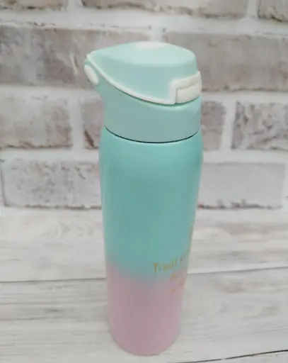 Термос "Happiness Comes" блакитно-рожевий градієнт нержавіюча сталь 500 мл - фото 4