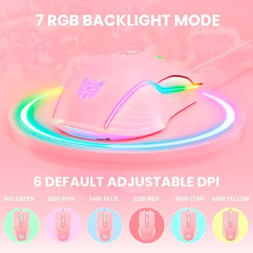 Миша Onikuma CW905 Pink [91318] - фото 4
