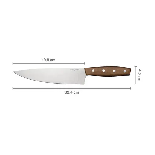 Нож поварской Fiskars Folken FSC 20 см (1075696) - фото 3