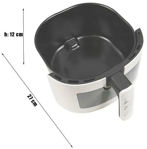 Аеро - фритюрниця без олії RAF R.5332W 1500 Вт 6 л з регулюванням температури Біла - фото 9