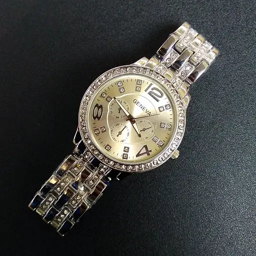 Наручний годинник жіночий Geneva 42 мм Silver (194) - фото 6