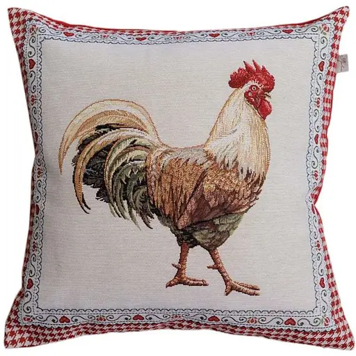 Подушка гобеленовая Прованс Добробут Петух 45х45 см (44438) - фото 1