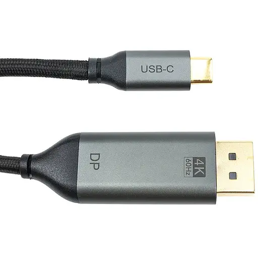 Кабель Cabletime USB-C – DisplayPort, 4K, Ultra HD, 1.8м, V1.2