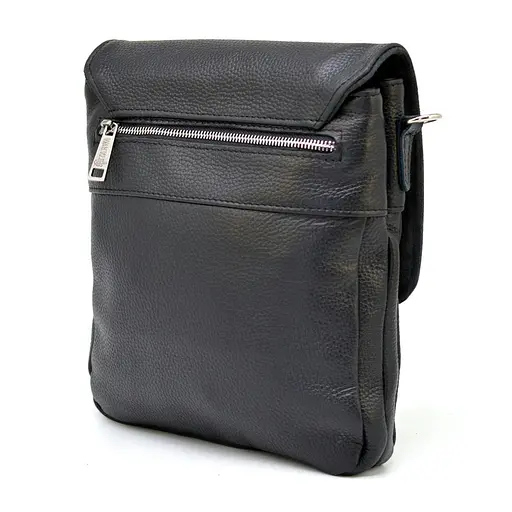 Кожаная мужская сумка через плечо TARWA 25х24х5 см sum0025376 - фото 5