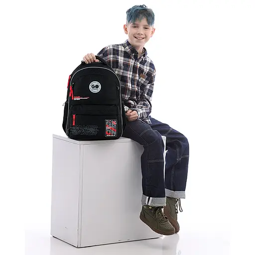 Рюкзак GoPack Education 182M Born To Win Чорний (GO26-182M-5) - фото 16