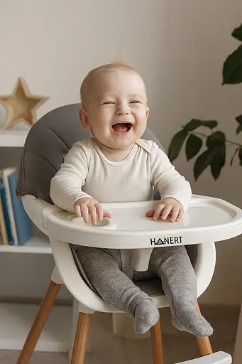 Стульчик для кормления 2в1 Hanert Liebe Grey - фото 6